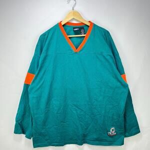 Vintage 90s Miami Dolphins Blank Jersey-Style Shirt 3XL